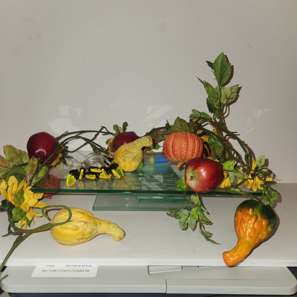 Set of 2 37" Fall/Thanksgiving Garland LCD Acorn Lights